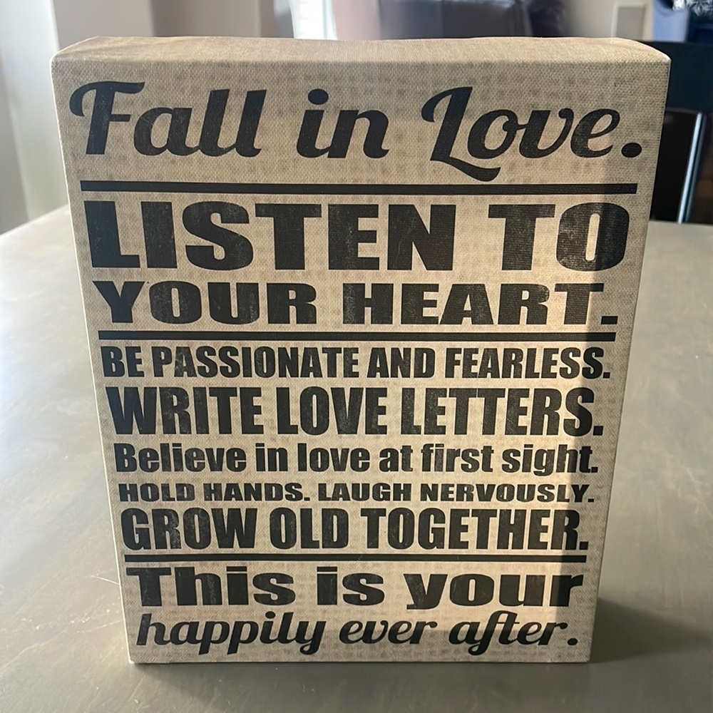 Beautiful Canvas Table or Wall Decor 🖤